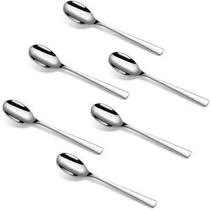 Set of 6 Demitasse Espresso Spoons, 4.53 Inches Food Grade 18/10 Stainless Steel Mini Coffee Teaspoons, Dishwasher Safe Small Stirring Spoons for Tea, Latte, Yogurt, Dessert Set of 6 Demitasse Espresso Spoons, 4.53 Inches Food Grade 18/10 Stainless Steel Mini Coffee Teaspoons, Dishwasher Safe Small Stirring Spoons for Tea, Latte, Yogurt, Dessert