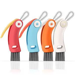 3 in 1 Cup Lid Cleaning Brush 4 Pack - Multifunctional Cleaning Brush Set for Tight Spaces, Bottle Gaps & Travel Mugs | Portable Durable Cup Lid Cleaner Tools with 4 Assorted Colors (Home Kitchen Use) 3 in 1 Cup Lid Cleaning Brush 4 Pack - Multifunctional Cleaning Brush Set for Tight Spaces, Bottle Gaps & Travel Mugs | Portable Durable Cup Lid Cleaner Tools with 4 Assorted Colors (Home Kitchen Use)