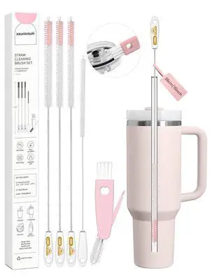 15 Inch Extra Long Straw Cleaner Brush Set, 5PCS for Stanley 40 oz Tumblers 15 Inch Extra Long Straw Cleaner Brush Set, 5PCS for Stanley 40 oz Tumblers