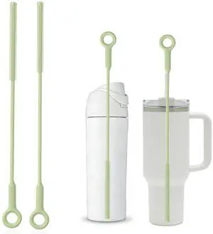 Straw Cleaner Brush Set - Raymeefa Scratch-Free Detail Cleaning for Reusable Straws & Tumblers (Avocado Green) Straw Cleaner Brush Set - Raymeefa Scratch-Free Detail Cleaning for Reusable Straws & Tumblers (Avocado Green)