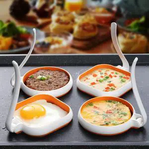 4Pack Silicone Egg Rings, 2Pack Square Egg Rings+2Pack Round Egg Molds for Cooking, Fried Egg Shape Silicon Egg Cooking Rings 4Pack Silicone Egg Rings, 2Pack Square Egg Rings+2Pack Round Egg Molds for Cooking, Fried Egg Shape Silicon Egg Cooking Rings