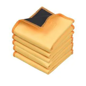 Microfiber Cleaning Cloths Double-Sided - 5 Pack - 6.6 x 6.2 inch - Microfiber and Suede Cloth for Smartphones, LCD TV, Tablets, Laptop Screens, Camera Lenses (Yellow) Microfiber Cleaning Cloths Double-Sided - 5 Pack - 6.6 x 6.2 inch - Microfiber and Suede Cloth for Smartphones, LCD TV, Tablets, Laptop Screens, Camera Lenses (Yellow)