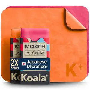 Koala Lens Cleaning Cloth | Japanese Microfiber | Pink & Orange (Pack of 2) Koala Lens Cleaning Cloth | Japanese Microfiber | Pink & Orange (Pack of 2)