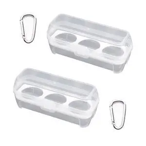 2 Pack Camping Egg Carrier 3 Grids Storage Container Portable Shockproof Eggs Protective Case Box Organizer Tray for Hiking Trekking Camper Outdoor Trip Picnic Kitchen Refrigerator 2 Pack Camping Egg Carrier 3 Grids Storage Container Portable Shockproof Eggs Protective Case Box Organizer Tray for Hiking Trekking Camper Outdoor Trip Picnic Kitchen Refrigerator