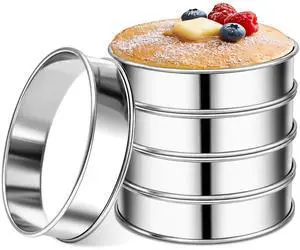 4 Inch English Muffin Rings, 5 Pack 4 Inch English Muffin Rings, 5 Pack