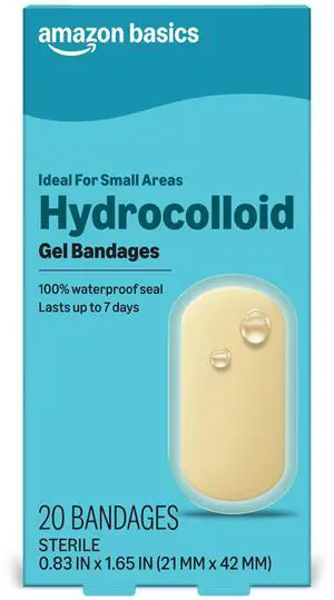 Hydrocolloid Gel Bandages, Regular 20 Count Hydrocolloid Gel Bandages, Regular 20 Count