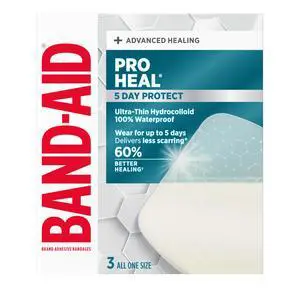 Brand Pro Heal 5 Day Protect Hydrocolloid Bandages, Jumbo, 3 Ct Brand Pro Heal 5 Day Protect Hydrocolloid Bandages, Jumbo, 3 Ct