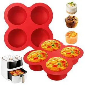 Silicone Egg Bite Molds 2 Pack Air Fryer Muffin Baking Pans Nonstick Silicone Muffin Trays for Baking Mini Muffins Eggs Bites Tart Mini Cupcake Brownie Quiche Silicone Egg Bite Molds 2 Pack Air Fryer Muffin Baking Pans Nonstick Silicone Muffin Trays for Baking Mini Muffins Eggs Bites Tart Mini Cupcake Brownie Quiche