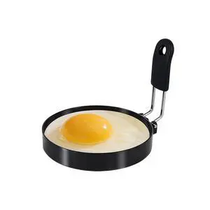 Egg Rings for Frying Eggs, 3.5" Round Egg Cooking Stainless Steel, for English Muffins Pancake, with Silicone Handle Egg Rings for Frying Eggs, 3.5" Round Egg Cooking Stainless Steel, for English Muffins Pancake, with Silicone Handle