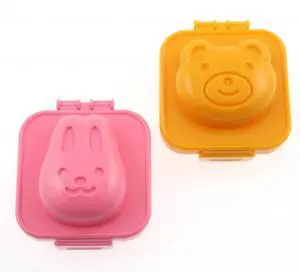 Kotobuki Plastic Egg Mold, Rabbit and Bear Kotobuki Plastic Egg Mold, Rabbit and Bear