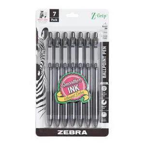 Z-Grip Retractable Ballpoint Pen, Black Ink, 1.0mm, 7-Pack Z-Grip Retractable Ballpoint Pen, Black Ink, 1.0mm, 7-Pack