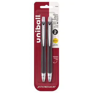 Jetstream RT Ballpoint Pens, Black Ink, 0.7mm Fine Point, 2 Count Jetstream RT Ballpoint Pens, Black Ink, 0.7mm Fine Point, 2 Count