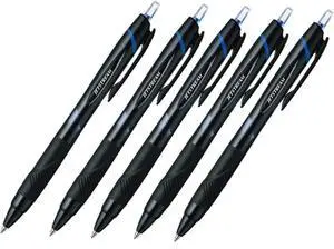 Jetstream Extra Fine Point Retractable Roller BallpointPens,-rubber Grip Type -0.7mm-Blue Ink-value Set of 5 Jetstream Extra Fine Point Retractable Roller BallpointPens,-rubber Grip Type -0.7mm-Blue Ink-value Set of 5