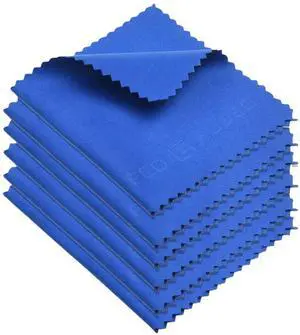 Microfiber Cleaning Cloth - 7x6'' Microfiber Cloth - Pack of 6 Blue Lens Cleaning Wipes - Cleaning Cloth for Glasses, Eyeglasses, Camera Lens & Phones Microfiber Cleaning Cloth - 7x6'' Microfiber Cloth - Pack of 6 Blue Lens Cleaning Wipes - Cleaning Cloth for Glasses, Eyeglasses, Camera Lens & Phones