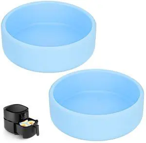 Silicone Egg Bites Molds - 2Pcs Air Fryer & Microwave Egg Maker Pan, 4 inch Reusable, Dishwasher Safe (Blue) Silicone Egg Bites Molds - 2Pcs Air Fryer & Microwave Egg Maker Pan, 4 inch Reusable, Dishwasher Safe (Blue)