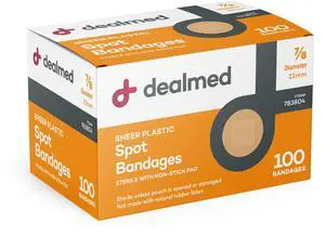 Sheer Spot Bandages - Sterile Small Round, Latex Free - 100 Count Sheer Spot Bandages - Sterile Small Round, Latex Free - 100 Count