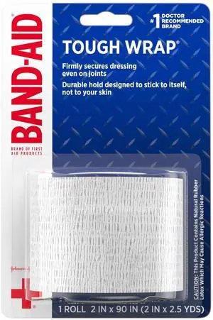 Brand of First Aid Products Tough Wrap, 2 in x 2.5 yd, 1 Roll Brand of First Aid Products Tough Wrap, 2 in x 2.5 yd, 1 Roll