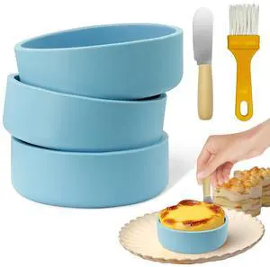 Silicone Air Fryer Egg Mold 3 Pack - Reusable Egg Cups for Air Fryer, Oven & Microwave, Silicone, Dishwasher Safe, Non-Stick Breakfast Accessories, Individual Microwave Egg Cooker (Blue) Silicone Air Fryer Egg Mold 3 Pack - Reusable Egg Cups for Air Fryer, Oven & Microwave, Silicone, Dishwasher Safe, Non-Stick Breakfast Accessories, Individual Microwave Egg Cooker (Blue)