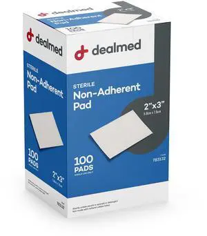 Sterile Gauze Pads 2" x 3" - Non Adherent - 100 Count Sterile Gauze Pads 2" x 3" - Non Adherent - 100 Count