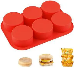 Silicone Egg Bites Molds, Non-Stick 6-Cavity Muffin Cupcake Pans Deep 3 Inch Baking Mold for Egg Breakfast Sandwiches Omelets Dinner Rolls Hamburger Bun Silicone Egg Bites Molds, Non-Stick 6-Cavity Muffin Cupcake Pans Deep 3 Inch Baking Mold for Egg Breakfast Sandwiches Omelets Dinner Rolls Hamburger Bun