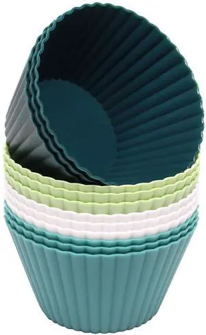 Extra Large Silicone Cupcake Muffin Cups 12 Pcs(3.54 Inch) Extra Large Silicone Cupcake Muffin Cups 12 Pcs(3.54 Inch)