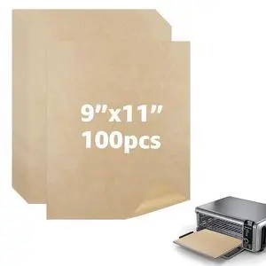 9 x11 inch Air Fryer Parchment Paper Squares, 100 Sheets Unbleached Pre-Cut Baking Disposable Paper Liner for Cuisinart Non-Stick Air Fryer Toaster Oven 9 x11 inch Air Fryer Parchment Paper Squares, 100 Sheets Unbleached Pre-Cut Baking Disposable Paper Liner for Cuisinart Non-Stick Air Fryer Toaster Oven