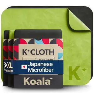 Koala Lens Cleaning Cloth | Japanese Microfiber | Black & Green (Pack of 3) Koala Lens Cleaning Cloth | Japanese Microfiber | Black & Green (Pack of 3)