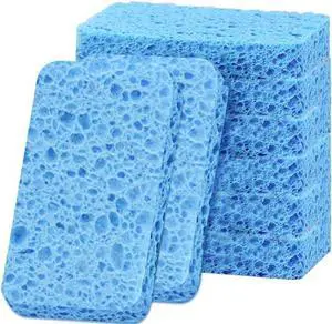 6 - Pack Non-Scratch Scrub Sponges - Sponges for Dishes and Washing Dishes, Cleaning Sponges for Kitchen Home Office, Magical 3D DIY Art and Craft SuppliersBlue 6 - Pack Non-Scratch Scrub Sponges - Sponges for Dishes and Washing Dishes, Cleaning Sponges for Kitchen Home Office, Magical 3D DIY Art and Craft SuppliersBlue
