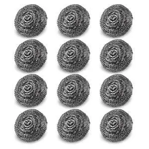 12 Pack Steel Wool Scrubber Pads, Stainless Steel Scrubber, Scrubbing Scouring Pad, Steel Wool Scrubbers for Pots and Pans, Stoves,Broiler Racks,Grills and More 12 Pack Steel Wool Scrubber Pads, Stainless Steel Scrubber, Scrubbing Scouring Pad, Steel Wool Scrubbers for Pots and Pans, Stoves,Broiler Racks,Grills and More