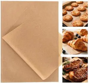 Unbleached Parchment Paper Sheets - Precut Non-Stick Baking Paper Unbleached Parchment Paper Sheets - Precut Non-Stick Baking Paper