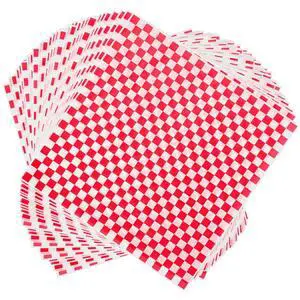120pcs Wax Paper Sheets for Food, 12x12" Grease Proof Sandwich Wrapping Paper, Premium Deli Paper Sheets, Pre Cut Checkered Food Basket Liners for BBQ, Picnic, Festival, Fair by Neyimqr 120pcs Wax Paper Sheets for Food, 12x12" Grease Proof Sandwich Wrapping Paper, Premium Deli Paper Sheets, Pre Cut Checkered Food Basket Liners for BBQ, Picnic, Festival, Fair by Neyimqr