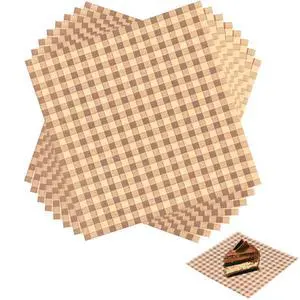 100Pcs Wax Paper Sheets for Food 7.1x7.1" Deli Sandwich Cookie Bread Burgers Greaseproof Wrapping Safe Tissue Parchment Butcher Paper Basket Liners Paper Dark Checkered Squares Brown Christmas 100Pcs Wax Paper Sheets for Food 7.1x7.1" Deli Sandwich Cookie Bread Burgers Greaseproof Wrapping Safe Tissue Parchment Butcher Paper Basket Liners Paper Dark Checkered Squares Brown Christmas