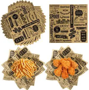 100 PCS Deli Paper Sheets 12 x 12 Inch Unbleached Wax Paper Sheets 100 PCS Deli Paper Sheets 12 x 12 Inch Unbleached Wax Paper Sheets
