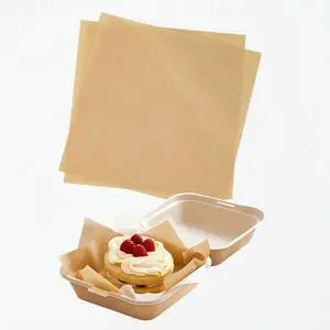 Brown Waxed Deli Paper Sheets, 100 Pcs 7 * 7 Inch Food Basket Wrap for Cake, Dessert, Food Liner for bakery boxes Brown Waxed Deli Paper Sheets, 100 Pcs 7 * 7 Inch Food Basket Wrap for Cake, Dessert, Food Liner for bakery boxes