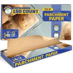 150 Ct Unbleached Parchment Paper Sheets, Pop Up Parchment Paper Sheets for Baking, Air fryer Sheets & Oven Liners FOr cookies, Bread, meat, Pizza (9x13) 150 Ct Unbleached Parchment Paper Sheets, Pop Up Parchment Paper Sheets for Baking, Air fryer Sheets & Oven Liners FOr cookies, Bread, meat, Pizza (9x13)