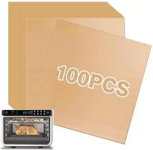 100 Pcs Parchment Paper Squares Oven Liners for Ninja DT201 Air Fryer Oven 100 Pcs Parchment Paper Squares Oven Liners for Ninja DT201 Air Fryer Oven