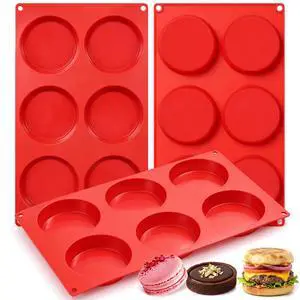 Muffin Top Pan, Silicone Egg Molds for Breakfast Sandwiches 3 Inch Round Silicone Baking Molds for Baking English Muffins, Whoopie Pies, Corn Bread, Egg Bites, Cookie, Tarts 3 Pack Muffin Top Pan, Silicone Egg Molds for Breakfast Sandwiches 3 Inch Round Silicone Baking Molds for Baking English Muffins, Whoopie Pies, Corn Bread, Egg Bites, Cookie, Tarts 3 Pack