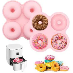 Air Fryer Donut Mold, 2-Pack Silicone Non-Stick for Baking Air Fryer Donut Mold, 2-Pack Silicone Non-Stick for Baking