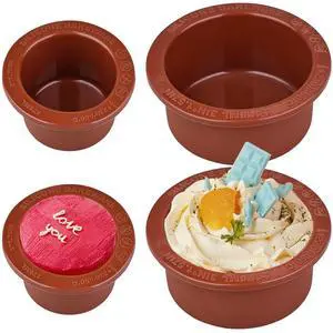 Air Fryer Egg Mold 3inch 2inch Silicone Cupcake Pan Set of 4, Ramekins for Air Fryer, Non-Stick Small Cake Mold for Mousse Bread Brownie Cupcake Pudding, Egg Bites, Meatloaves Air Fryer Egg Mold 3inch 2inch Silicone Cupcake Pan Set of 4, Ramekins for Air Fryer, Non-Stick Small Cake Mold for Mousse Bread Brownie Cupcake Pudding, Egg Bites, Meatloaves