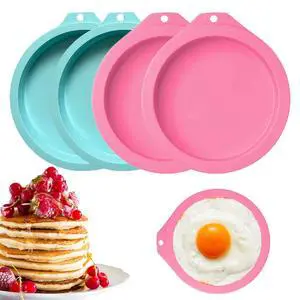 4PCS Air Fryer Egg Mold, 4" Silicone Egg Molds Eggs Bites Silicone Mold 4PCS Air Fryer Egg Mold, 4" Silicone Egg Molds Eggs Bites Silicone Mold
