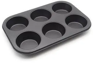 Muffin Pan 6 Cup Cupcake Baking Pan High Carbon Steel Muffin Tin Muffin Pan 6 Cup Cupcake Baking Pan High Carbon Steel Muffin Tin