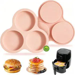 2 Pack 4 Inch Air Fryer Silicone Egg Molds Food Grade Non-Stick Heat Resistant Reusable Jumbo Round Muffin Pans for Egg Bites Breakfast Sandwiches Hamburger Buns Tart Pancake Baking 2 Pack 4 Inch Air Fryer Silicone Egg Molds Food Grade Non-Stick Heat Resistant Reusable Jumbo Round Muffin Pans for Egg Bites Breakfast Sandwiches Hamburger Buns Tart Pancake Baking