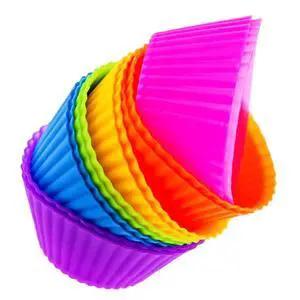 Cupcake Liners - Reusable Silicone Cupcake Baking Cups - Non-Stick Baking Muffins Mold - Use As Lunch Box Dividers - Set of 12 Kitchen Accessories - Great Gift Idea Cupcake Liners - Reusable Silicone Cupcake Baking Cups - Non-Stick Baking Muffins Mold - Use As Lunch Box Dividers - Set of 12 Kitchen Accessories - Great Gift Idea
