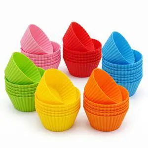 Baking Cups 24 Pack, Multi-color Reusable Silicone Cupcake Liners, Non-stick and Flexible Muffin Pans for Baking, Easy To Clean Cupcake Molds Baking Cups 24 Pack, Multi-color Reusable Silicone Cupcake Liners, Non-stick and Flexible Muffin Pans for Baking, Easy To Clean Cupcake Molds
