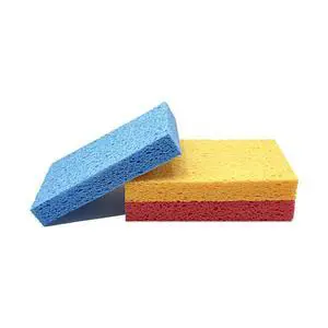 Kaufibre Heavy Duty Cellulose Kitchen Sponges - Scratch-Free Super Absorbent for Dishes, Cast Iron Pans & Cookware, Reusable Multi-Surface Easy Rinse 3-Pack Kaufibre Heavy Duty Cellulose Kitchen Sponges - Scratch-Free Super Absorbent for Dishes, Cast Iron Pans & Cookware, Reusable Multi-Surface Easy Rinse 3-Pack