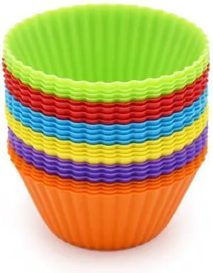 Silicone Cupcake Baking Cups 24 Pack, Reusable & Non-stick Muffin Cupcake Liners Holders Set for Party Halloween Christmas, Easy Clean Pastry Muffin MoldsPack of 24,Multicolor Silicone Cupcake Baking Cups 24 Pack, Reusable & Non-stick Muffin Cupcake Liners Holders Set for Party Halloween Christmas, Easy Clean Pastry Muffin MoldsPack of 24,Multicolor