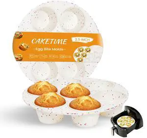 Silicone Muffin Pan for Air Fryer Oven, 7 Cups, 2 Pack Silicone Muffin Pan for Air Fryer Oven, 7 Cups, 2 Pack