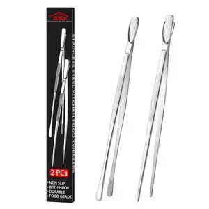 12 Inch Stainless Steel Kitchen Long Food Tweezers For Cooking,Metal Pasta Tongs,Skinny Chef Spaghetti Tongs 12 Inch Stainless Steel Kitchen Long Food Tweezers For Cooking,Metal Pasta Tongs,Skinny Chef Spaghetti Tongs