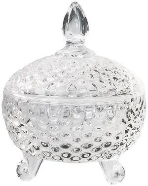 180ML/6OZ Clear Glass Candy Jar with Lid Candy Crystal Storage Container for Cookies Jewelry Kitchen Pantry Home Decoration 180ML/6OZ Clear Glass Candy Jar with Lid Candy Crystal Storage Container for Cookies Jewelry Kitchen Pantry Home Decoration
