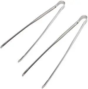 2 Pack 12 & 14 Inch Stainless Steel Cooking Tongs Precision Serrated Non-Slip Kitchen Tweezers, Heat Resistant Metal Food Tongs for Grilling, BBQ, Baking, Serving, Dishwasher Safe 2 Pack 12 & 14 Inch Stainless Steel Cooking Tongs Precision Serrated Non-Slip Kitchen Tweezers, Heat Resistant Metal Food Tongs for Grilling, BBQ, Baking, Serving, Dishwasher Safe